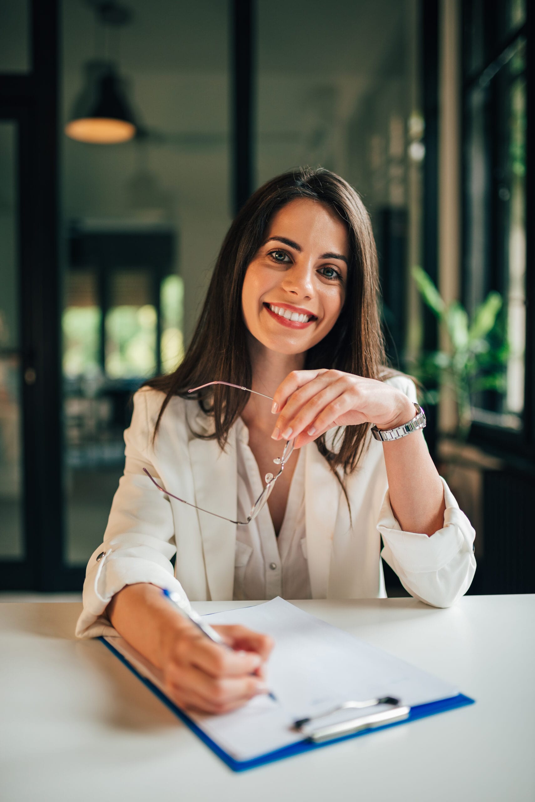Portrait,Of,A,Smiling,Hr,Manager,Ready,For,Job,Interview,